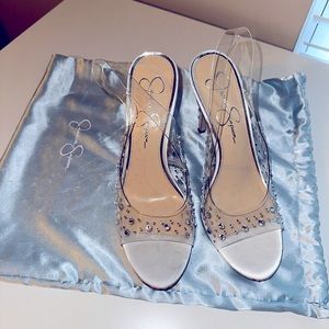 Jessica Simpson Happily Ever After Rhinestone Heels